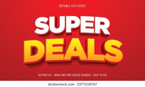 Super deals theme editable text style effect