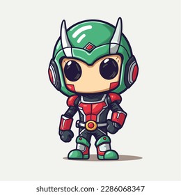 super héroe deformado basado en poder de error