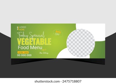 Super delicious fast food Facebook cover banner template. Food banner or poster design for online business marketing. Perfect for business branding,