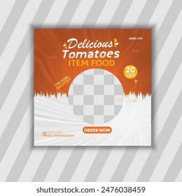  Super Delicious food or Restaurant Food Editable Social Media Post Template Design 