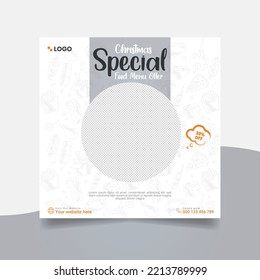 Super delicious food social media promotion and Instagram banner post design
