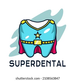 Super Dental Icon Logo Illustration