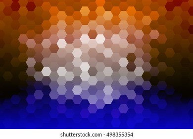 super disco music hexagon background. vector illustration. for design template banner, wallpaper, flyer