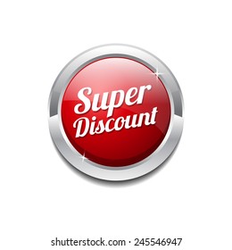 Super Discount Red Vector Icon Button