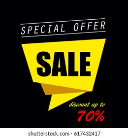 Super discount, sale, advantageous offer, postcard, vector, products, business background, gifts, abstraction