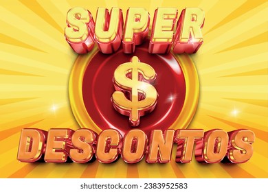 Super discounts Deal Promo 3D offer