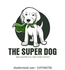 Super Dog Animal mascot Logo