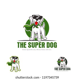 Super Dog Animal mascot Logo