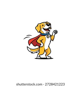 Super Dog icon flat vector design.