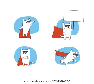 Super Dog  Mascot Set