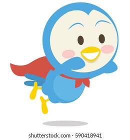 Super dove character vector art