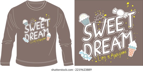 SUPER DREAM t shirt graphic design vector illustration \
