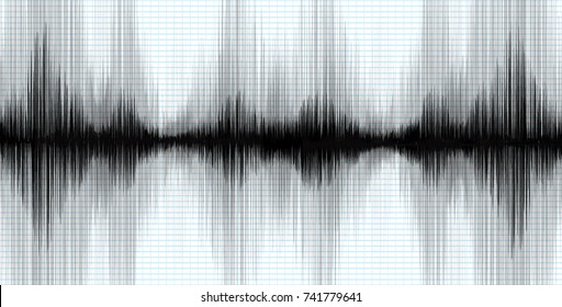 Super Earthquake on Blue line graph,Chart of a seismograph,Different level concept,design for education and science,Vector Illustration.