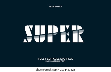 super editable text effect with broken glass style