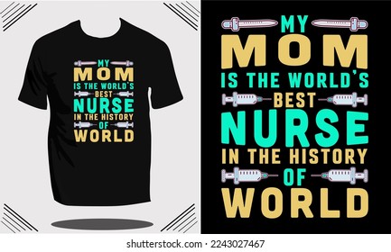 Super Exclusive Nurse T shirt Design or T shirt Design template and vector 