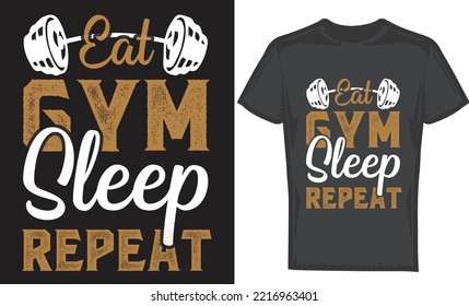 Super exclusive Print ready colorful fitness t shirt design or gym Workout, Bodybuilding, Motivation, t shirt design for boys and girls,eat gym sleep repeat