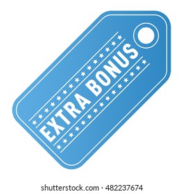 Super and extra bonus banner text in color drawn label, business shopping concept vector