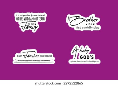 Super family Quotes svg Bundle. Quotes about Super family. Family labels original design, set of logo graphic templates. Vector sticker inscription about family