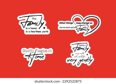 Super family Quotes svg Bundle. Quotes about Super family. Family labels original design, set of logo graphic templates. Vector sticker inscription about family