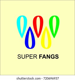 Super Fangs Logo Vector Illustration