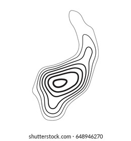 Super Fashion Design Logo. The Modern Trend Fictional Topo Contour Map Design. Line Topographic Contour Map. Abstract Wavy Topographic Icon. Geography Concept. Black And White. Mapping Logotype.