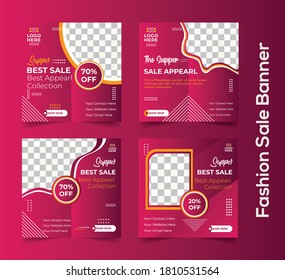 Super Fashion Sale  Ad banner Vector