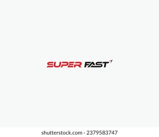 Diseño de logotipo de letras de flecha rápida