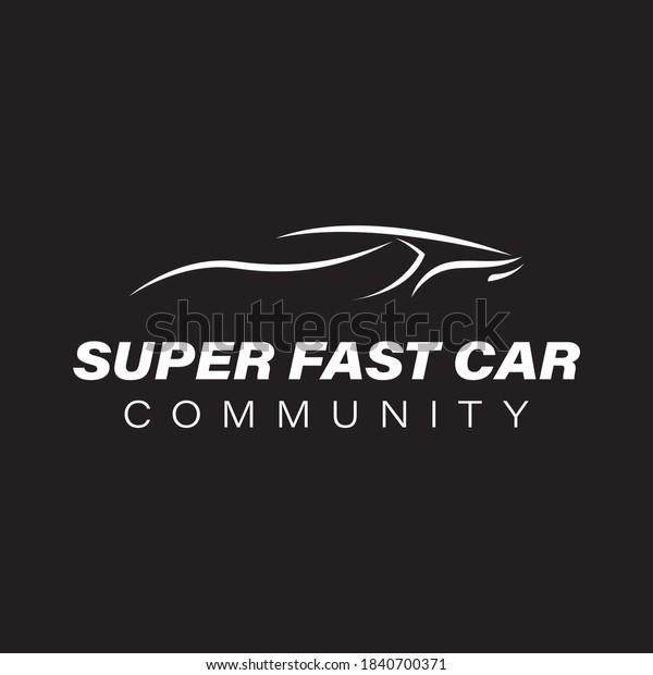 Super Fast Car\
Community Logo Vector\
Design