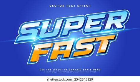 Super Fast editable text effect Template suitable for Modern text style Theme