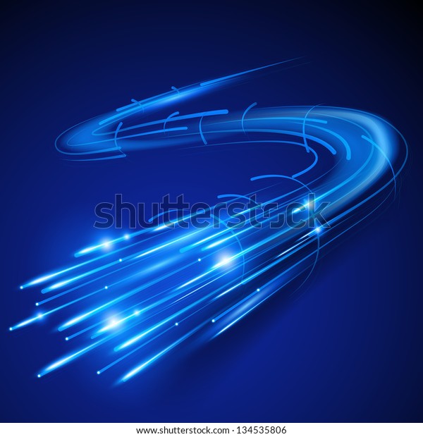 Super Fast Fibre Optic Vector Illustration Stock Vector (Royalty Free ...