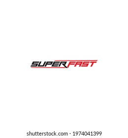 Super Fast logo or wordmark design