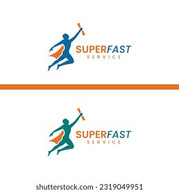 Super Fast Servcie Provider Logo - It Can Be Used As Logistic Servcie Logo Also