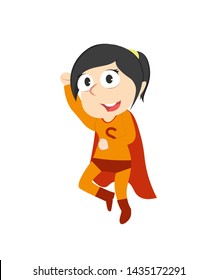 super female vector illustration design