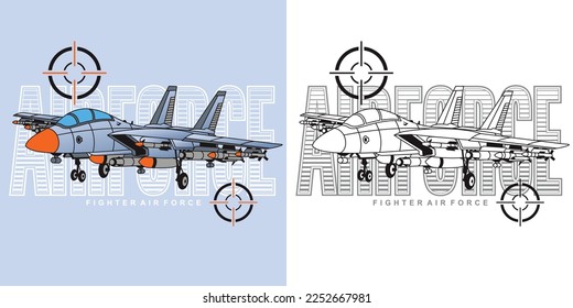 super fighter jet plane ,Vector illustration