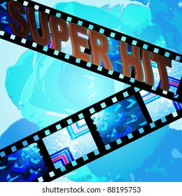 super film. vector background