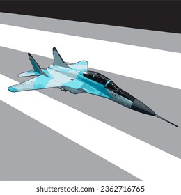 Super Flanker Military Aircraft Vector