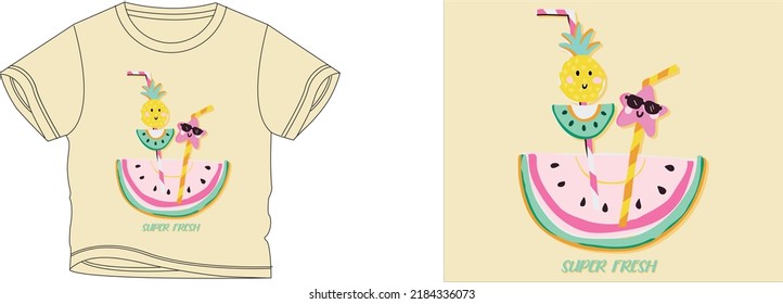 super fresh t-shirt design background color is a beach and t-shirt color is a beach beautiful color and beautiful design