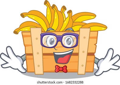 Super Funny Geek banana fruit boxcartoon character design