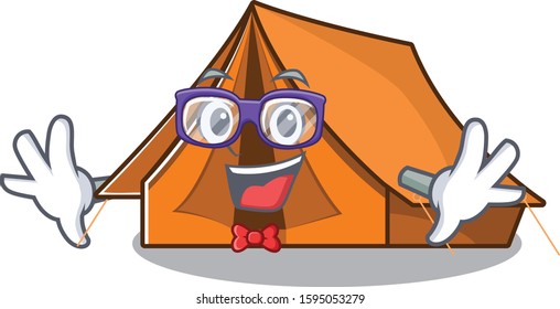 Super Funny Geek camping tent Scroll cartoon character design