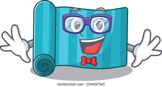 Super Funny Geek yoga mattress Scroll cartoon character design