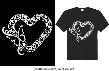 Super Girl Cute Romantic Love vector graphic print for t-shirt with ,heart, butterflies for girl