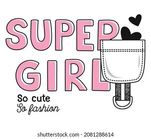 super girl, girls graphic tees vector designs and other uses