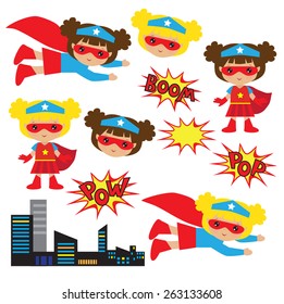 Super girl vector illustration