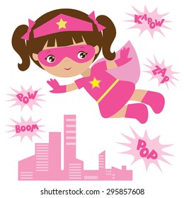 Super girl vector illustration