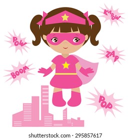 Super Girl Vector Illustration