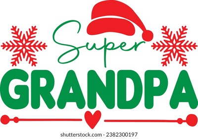 Super abuelo, diseño y archivo vectorial.