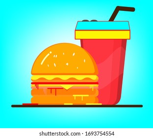 Super Hamberger zum Mittagessen