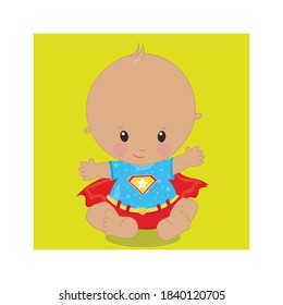 super hero baby design vector illustration