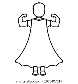 super hero back character