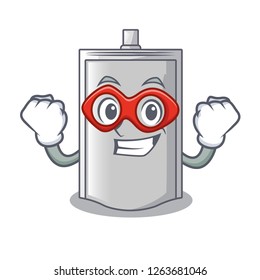 Super hero bag packaging snack on a mascot